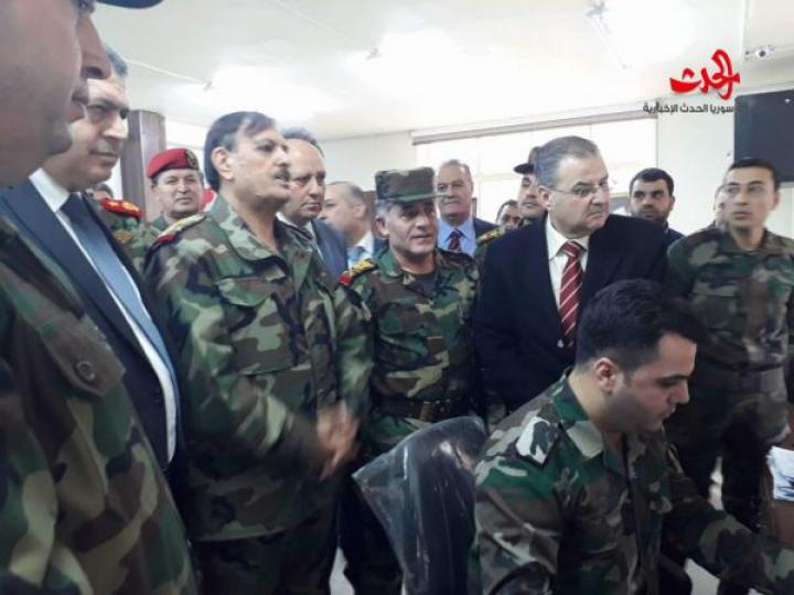 وزيرا الدفاع والتعليم العالي يتفقدان مركز التأجيل الدراسي الجديد لطلاب جامعة دمشق