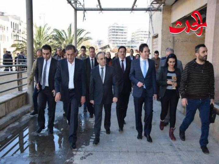 زيارة الوفد الحكومي لسوق جادة الخندق وسوق باب النصر وفندق الشيراتون