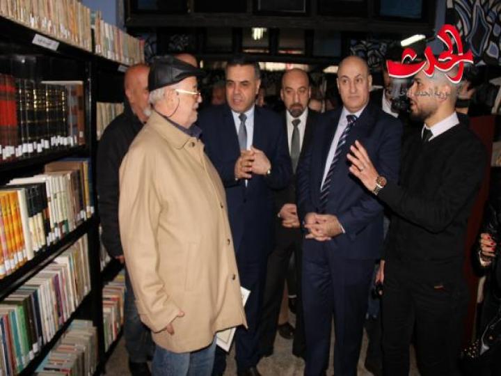 افتتاحه مكتبة دمشق التربوية 