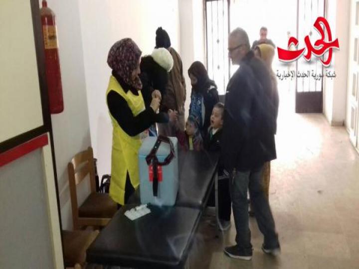 انطلاق حملة تلقيح ضد شلل الأطفال في محافظة الحسكة