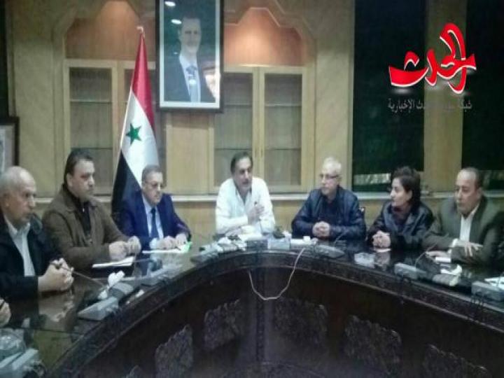 محافظ حلب : خدمة المواطنين وتسريع إنجاز المشاريع الخدمية المطلوبة