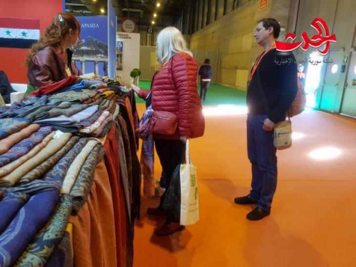 سورية تتصدر أخبار وسائل الإعلام الإسبانية والعالمية ...إقبال كبير لزوار الجناح السوري في معرض فيتور ٢٠١٨