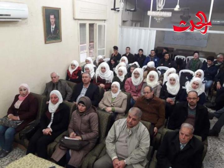       الفكر التكفيري وتقاطعاته السياسية مع الفكر الصهيوني محاضرة في رابطة الخريجين الجامعيين في حمص 