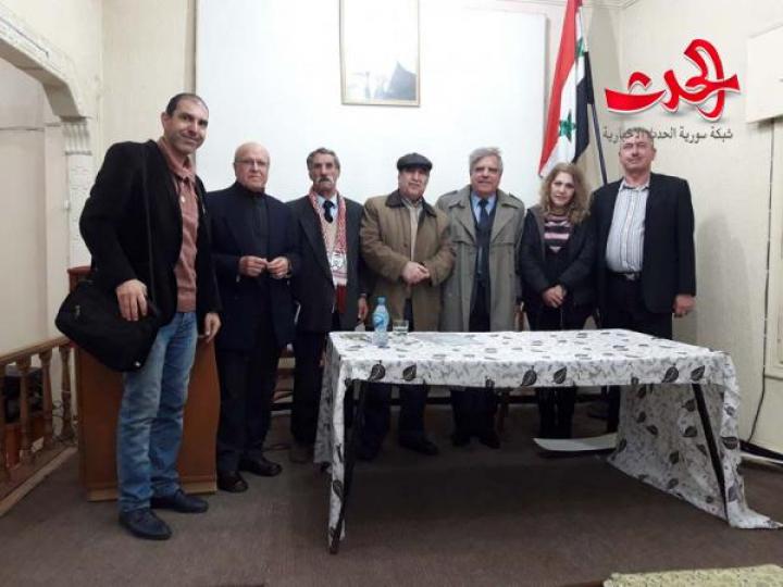       الفكر التكفيري وتقاطعاته السياسية مع الفكر الصهيوني محاضرة في رابطة الخريجين الجامعيين في حمص 