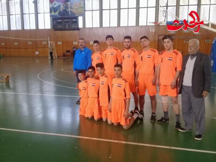 تأهل نادي درعا  للدرجة الاولى بكرة الطائرة 