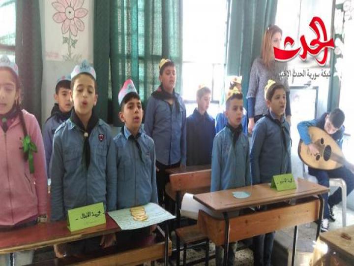          مشروع منهج صحي في مدرسة الشهيد اسامة صالح الوسوف في حمص 