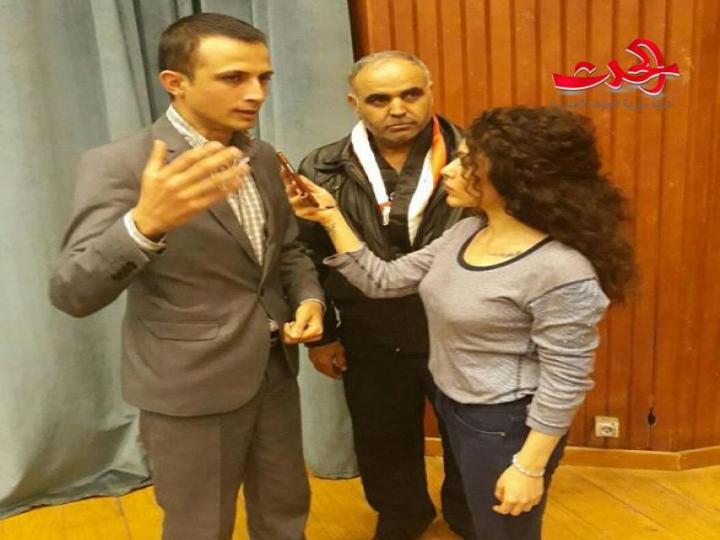 حفل تكريم أمهات الشهداء الشبيبين على مسرح دار الثقافة في حمص 