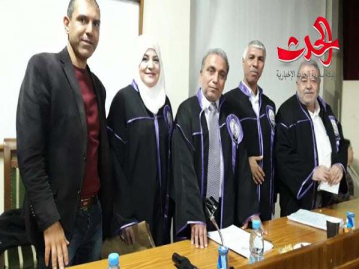  رسالة ماجستير في اللغة الإنكليزية  لعضو  الهيئة  الفنية  و التعليمية زهور عبد الهادي  في جامعة البعث 
