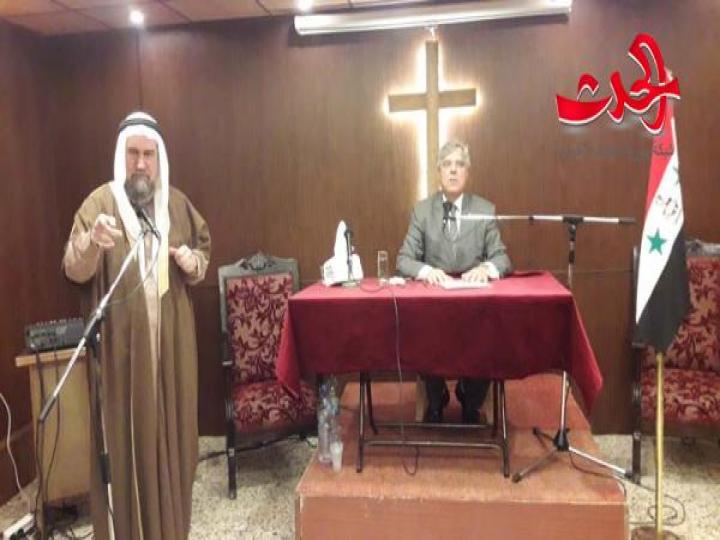 نحو مزيد من تعزيز الروابط الوطنية .. محاضرة للعميد الركن رجب ديب في مكتبة روبيرت كريستوفر سكاف في حمص  