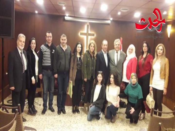 نحو مزيد من تعزيز الروابط الوطنية .. محاضرة للعميد الركن رجب ديب في مكتبة روبيرت كريستوفر سكاف في حمص  