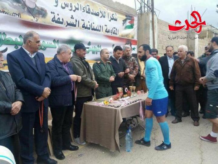 مباراة ودية نهائية ببن فريقي الزبداني ومضايا 