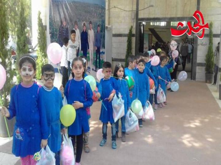                    فعالية يوم في الحديقة  لرسم البسمة لأيتام حمص وطرطوس 
