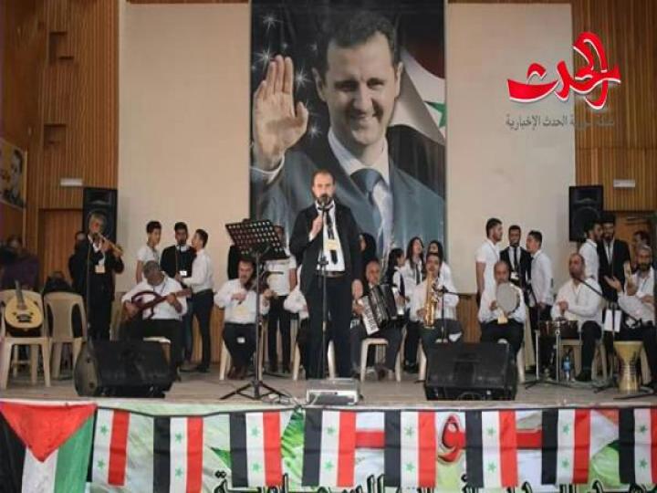 درعا : احتفال بمناسبة الذكرى الثانية و السبعين لجلاء المستعمر الفرنسي لجلاء المستعمر الفرنسي عن الوطن الغالي سورية