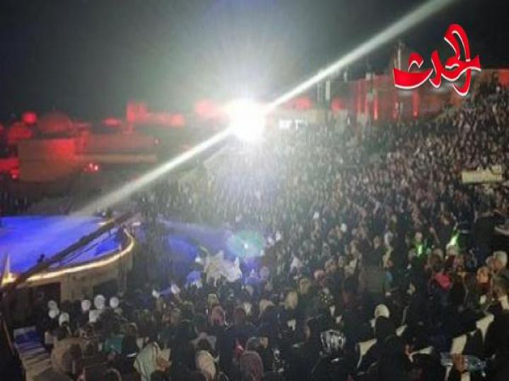 برعاية الرئيس الأسد احتفالية بمناسبة عيد الجلاء في قلعة حلب 