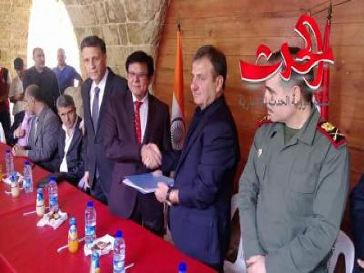 اللاذقية ;  أستلام هدية مقدمة من الشعب والحكومة الهندية الصديق......