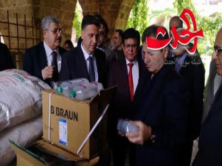 اللاذقية ;  أستلام هدية مقدمة من الشعب والحكومة الهندية الصديق......