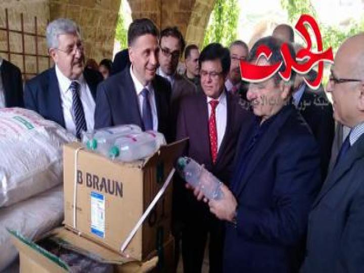 اللاذقية ;  أستلام هدية مقدمة من الشعب والحكومة الهندية الصديق......