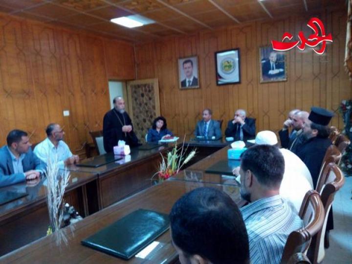 توحيد وتطوير الخطاب الديني وممارسة دورهم بالمصالحات باجتماع لرجال الدين بدرعا