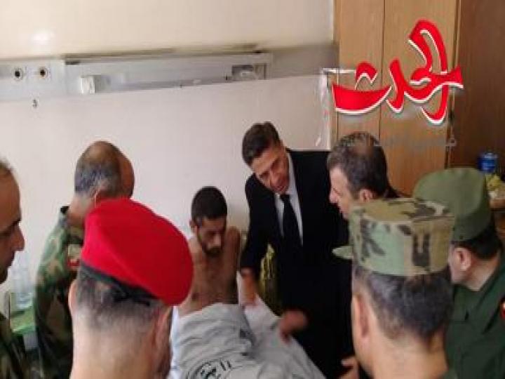 اللاذقية:  زياره جرحى الجيش السوري في المشفى العسكري… 