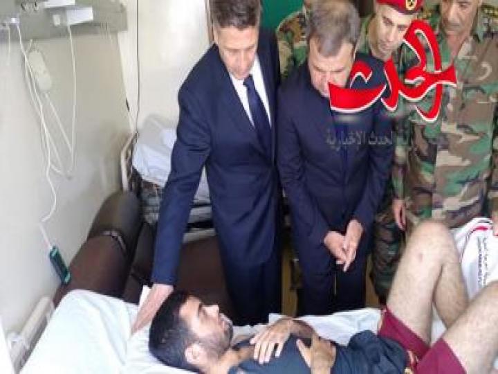 اللاذقية:  زياره جرحى الجيش السوري في المشفى العسكري… 