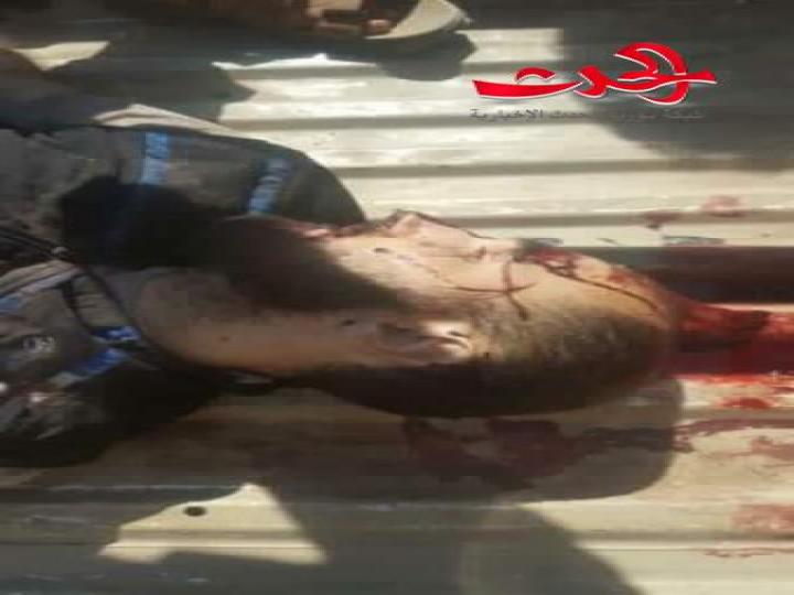 مقتل قائد فصيل فلوجة حوران الارهابي بريف درعا