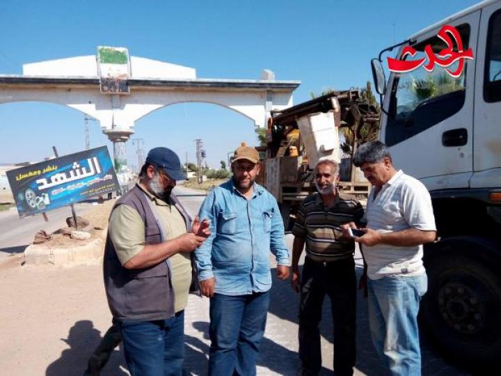 اصلاح عطل الكهرباء وعودة التيار الكهربائي لمدينة درعا
