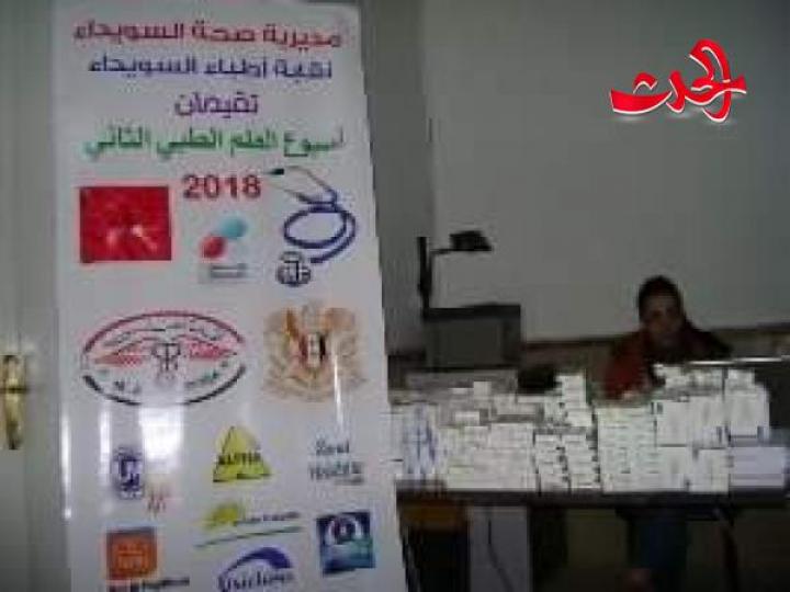 محاور علمية جديدة في أسبوع العلم الطبي الثاني بالسويداء