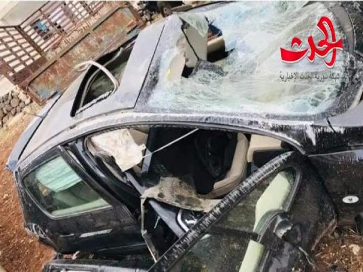 الفنان مهند قطيش ينجو بعناية الإلهية من حادث سير مروع