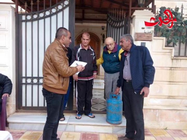  في درعا اسطوانة غاز  لمنزل كل مواطن بحي الضاحية 