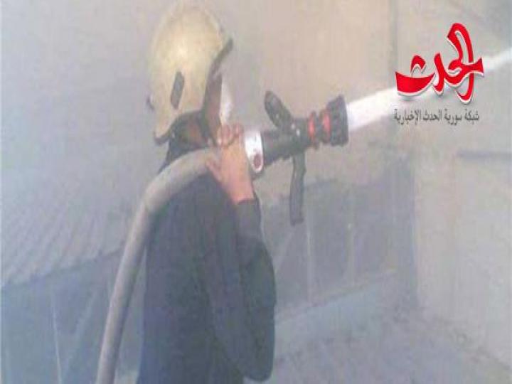 في المزة إخماد حريق بمحل لبيع الإلكترونيات والأضرار مادية