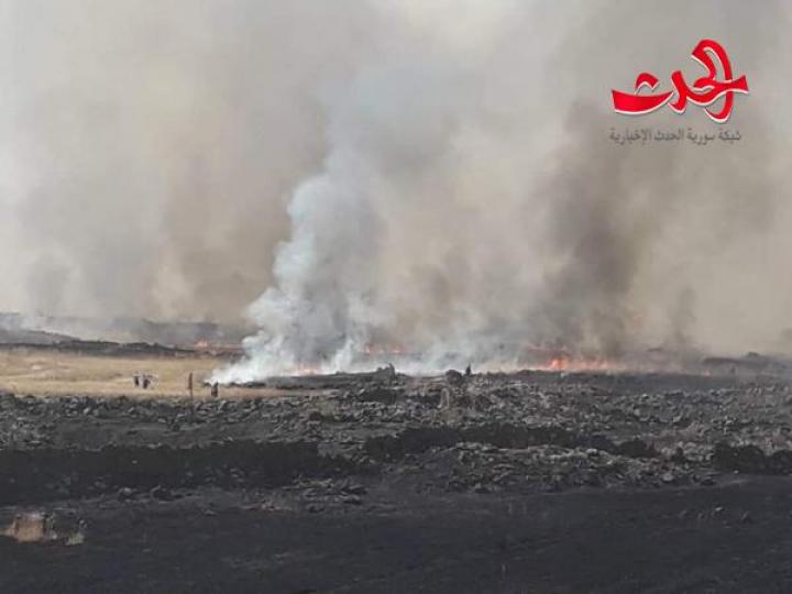  حريق في قرى السويداء الغربية ...وآخر في صلخد