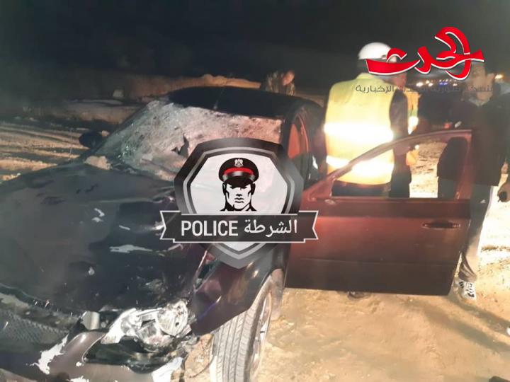 وفاة رجل وزوجته بحادث سير على اتستراد حرستا باتجاه دمشق