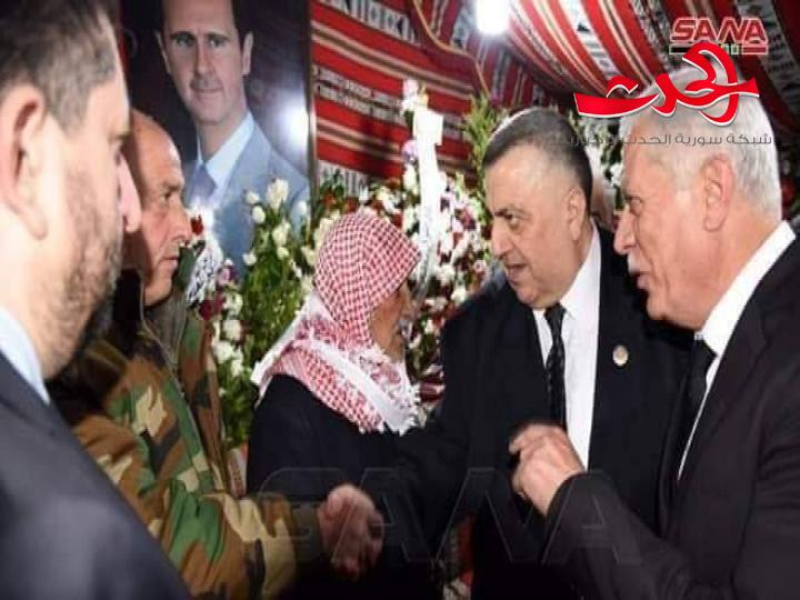 بتكليف من الرئيس الأسد… صباغ يقدم التعازي بوفاة عضو مجلس الشعب جورجينا رزق