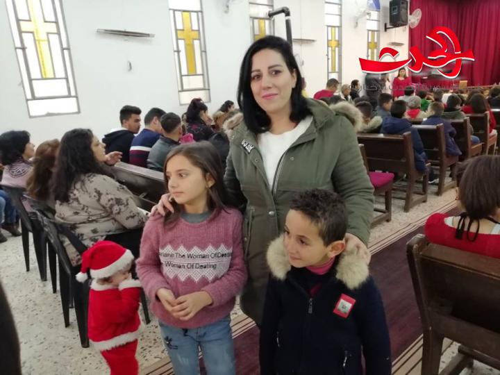 بمناسبة أعياد الميلاد حفل للأطفال في الكنيسة الانجيلية بدرعا
