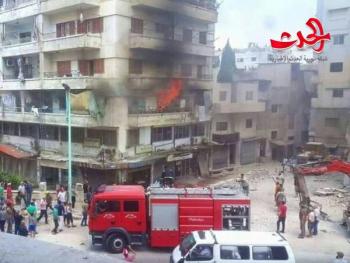 في اللاذقية نجاة عائلة احترق منزلهم بالكامل 