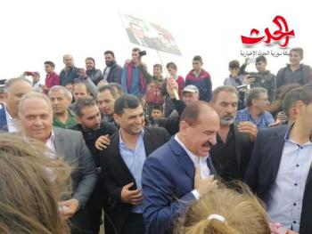 افتتاح المعبر التبادلي على استراد حمص -طرطوس/ نفق خربة غازي/