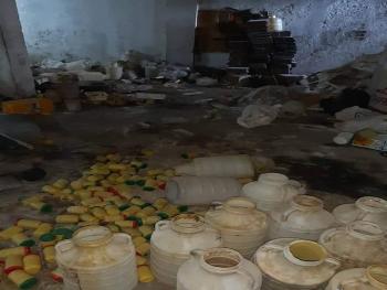 تموين حماة تضبط معمل للطحينية والحلاوة الفاسدة 