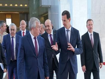 الرئيس الأسد يستقبل المبعوث الخاص للرئيس الروسي فلاديمير بوتين 