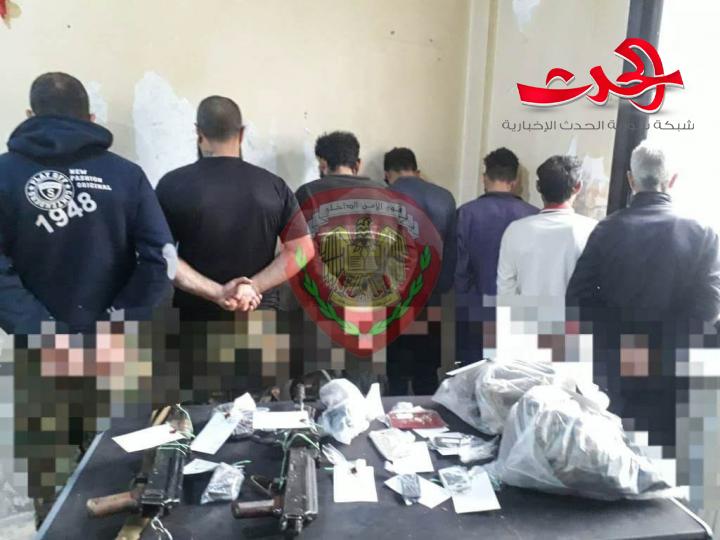 توقيف عصابة تمتهن سرقة الدراجات النارية والمواشي في حماه