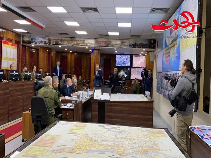 الرئيس بوتين يلتقي الرئيس الاسد في دمشق