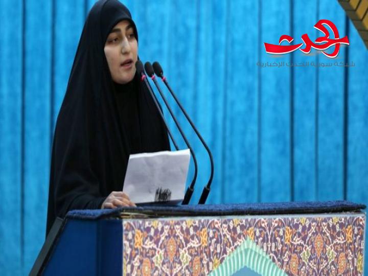 تعرفوا إلى زينب ابنة القائد قاسم سليماني المتحدثة الرسمية باسم عائلتها وماذا قالت في خطابها