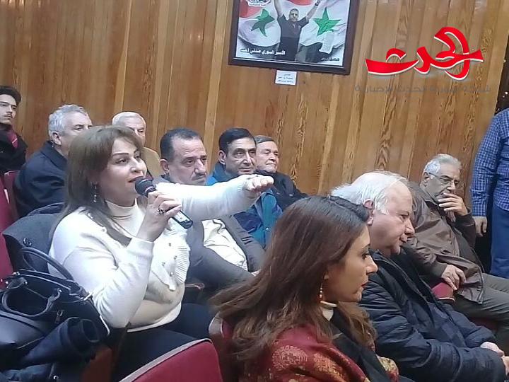 ندوة بعنوان قصص من الأدب الساخر متابعة الإعلامية سنا هايل الصباغ