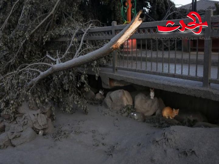 شاهد بالصور لقطات لبركان الفلبين