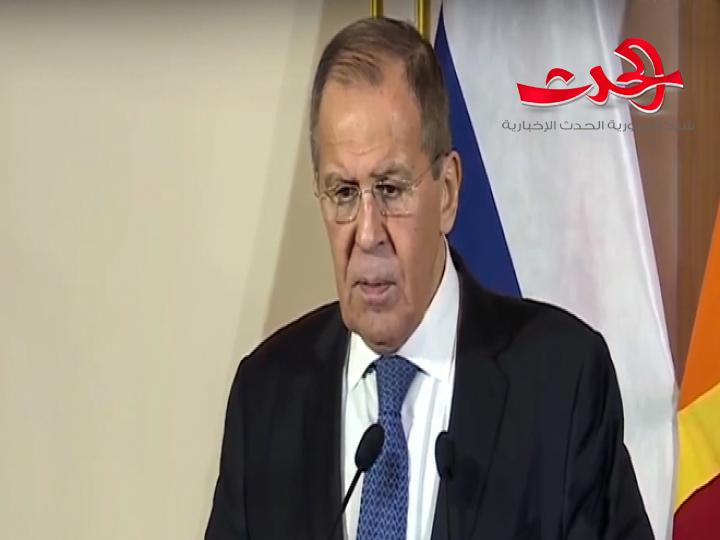 لافروف: مستمرون بدعم سورية في مكافحة الإرهاب