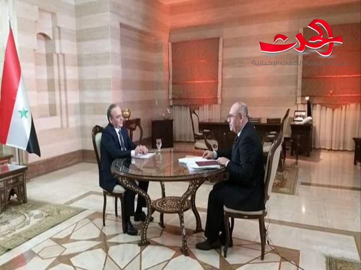عماد خميس في لقاء تلفزيوني لن نقبل إلا أن يكون المواطن أساس عملنا 