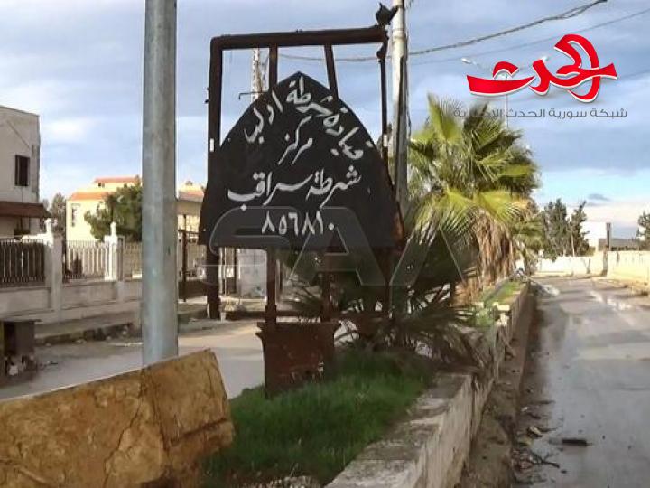 بالصور... الاعلام يوثق مدينة سراقب بعد دحر الارهاب عنها