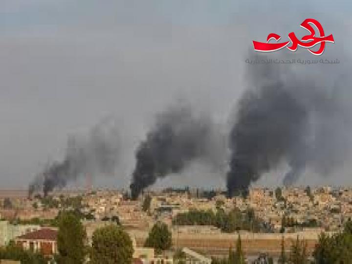 اعتداء ارهابي بالقذائف على ريف الحسكة الشمالي والاحتلال التركي يدخل بدباباته