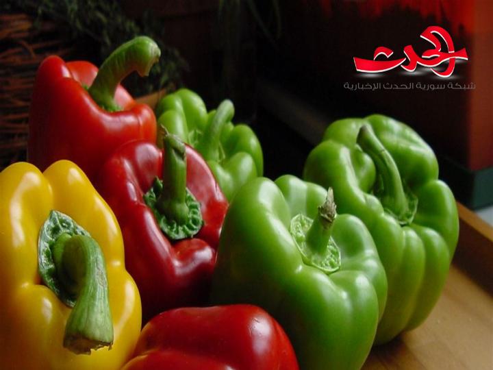 ضفدع في حبة فلفل أخضر قاسية وقشرتها سليمة