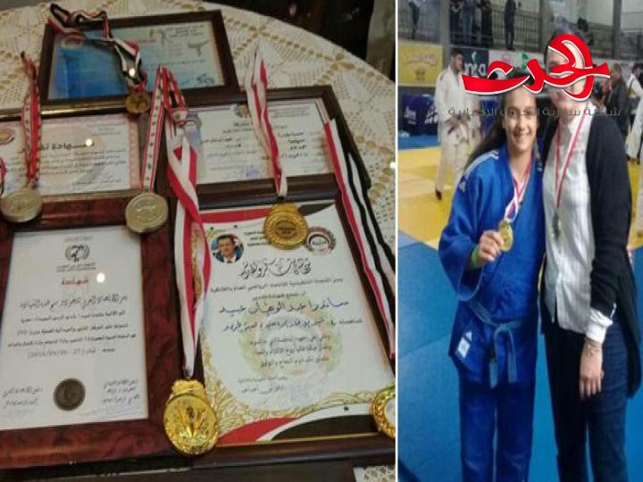 لاعبة الجودو السورية ساندرا عبيد تطمح الى التتويج في الخارج