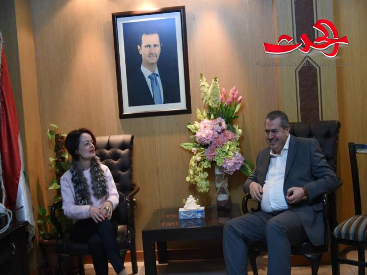 مباحثات بين الوزير النداف ووفد برنامج الغذاء العالمي آفاق التعاون